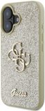 Guess GUHCP16SHG4SGD iPhone 16 6.1" Goud Hardcase Fixed Glitter Big 4G
