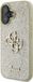 Guess GUHCP16SHG4SGD iPhone 16 6.1" Goud Hardcase Fixed Glitter Big 4G