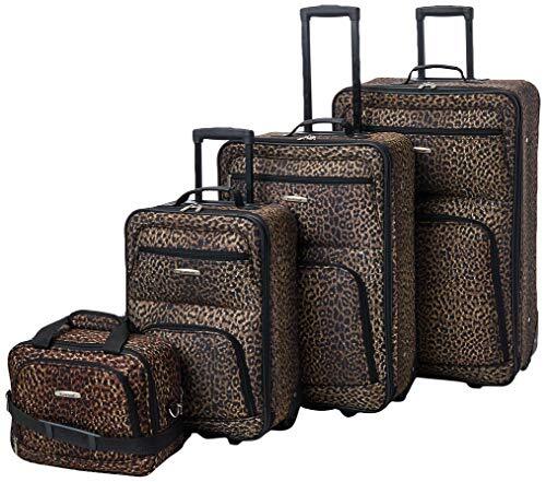 Rockland uniseks bagageset voor volwassenen, F125-LEOPARD, F125-LEOPARD