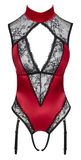 Cottelli Lingerie Body Red/black XL