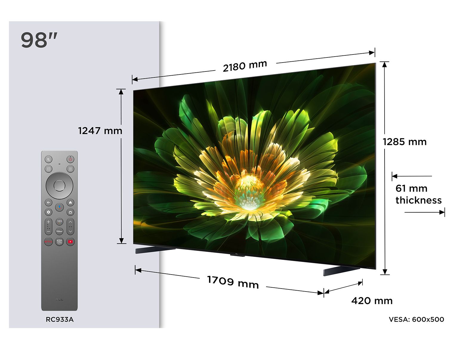 TCL 98C79K / Smart TV screen / 98 inch / Unknown