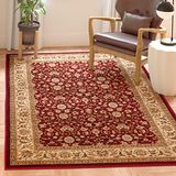 Safavieh Lyndhurst Collection LNH312A Traditionele Oosterse tapijt, rood/ivoor traditioneel 3'3" x 5'3" rood/ivoorkleurig.