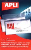 APLI 2579 - Sticky kaartzakken met klep 10 u.