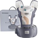 Bebamour 3D Air Mesh Babydrager Grijs