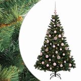 vidaXL Kunstkerstboom met ballen 120 cm 150 LED's Warmwit