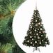 vidaXL Kunstkerstboom met ballen 120 cm 150 LED's Warmwit