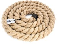 DQ-PP Jute touw, 5 m, 30 mm dikte, Koord naturel bruin natuurlijke vezels, DIY decoratie, Macramé, Tuin touwtrekken leuning