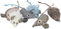 Trixie Kattenspeelgoed Muis Pluche Stof met Catnip 8 cm 72 stuks