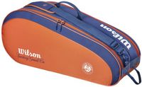 Wilson Roland Garros 2026 Team 6 Racket Bag Blauw/Oranje Unisex