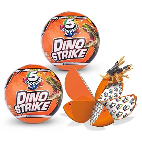 5 Surprise Dino Strike Surprise Mystery Battling Collectibles (Double Pack) - 2 Pack