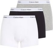 Calvin Klein Trunks Heren Onderbroeken - 3-pack - Zwart/Wit/Grijs - Maat L