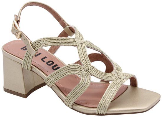 Bibi Lou Platte Sandalen Dames Goud Maat 38