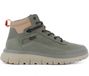Palladium Pallaflex Cuff M - Heren Sneaker-Boot Laarzen Schoenen Leer Groen 09509-399-M , Maat: EU 46 UK 11