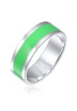KUZZOI - Ring - Heren Band Basic Geo Email Casual in 925 Sterling Zilver - Heren