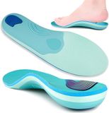 Merkloos Boog ondersteuning en pijnverlichting orthesen binnenzool voor plantaire fasciitis - mannen vrouwen - platte voeten hielspoor - orthopedische shock absorberen pad schoenen werk