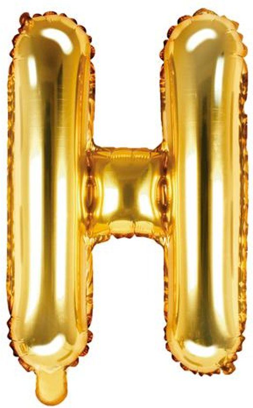 Folie ballon Letter "H", 35cm, goud