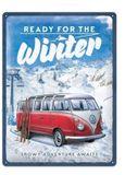Nostalgic Art Merchandising Metalen Bord 30 x 40cm Volkswagen Ready For The Winter