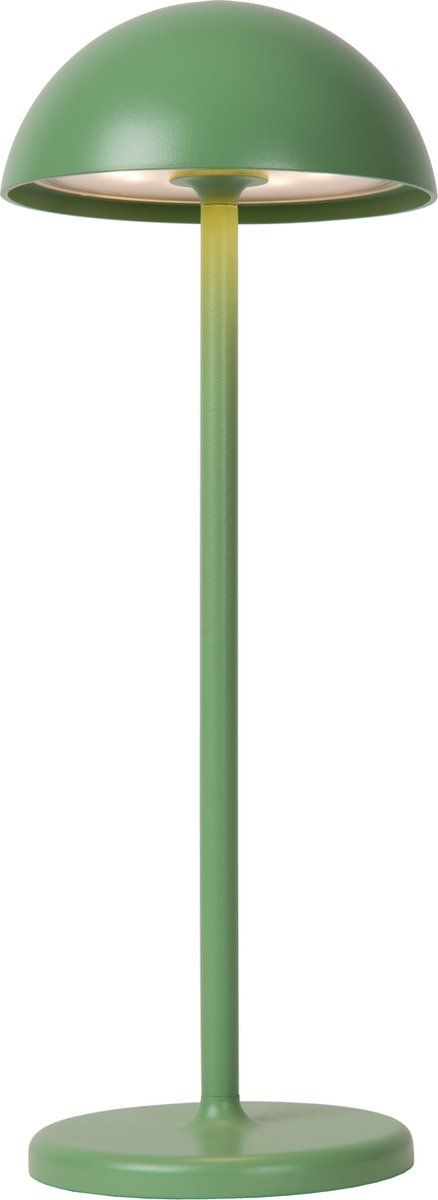 Lucide JOY Oplaadbare Tafellamp Buiten - Ø 12 cm - LED Dimb. - Groen