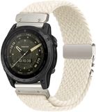By Qubix Qubix - Braided Nylon Watch Band for Garmin - 26mm Quickfit - Star Light