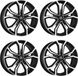 Dezent 4 Stuks TV velgen, antracietkleurig, 9.0Jx20 inch, 5x108 boutgaten, geschikt voor Ford Edge, Focus, Galaxy, Kuga, Mondeo, Mustang, Mach-E, Puma, S-Max