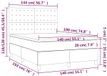 vidaXL Boxspringbed met matras, donkergroen, 140x190 cm, fluweel