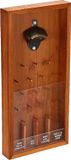 Mister Gadget Frame Flesopener Drinkspel Hout Metaal En Kunststof Bruin En Transparant