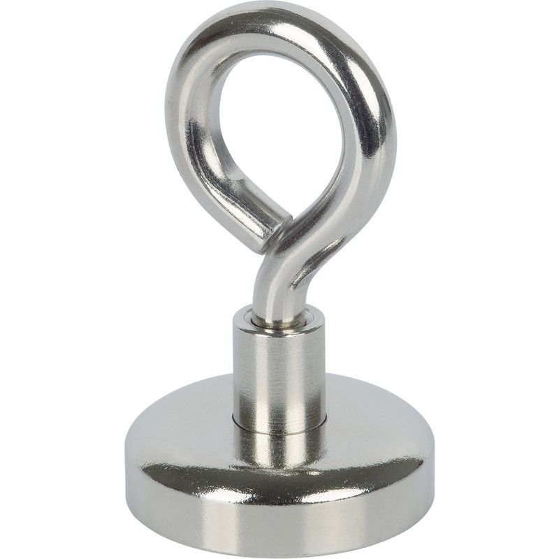 Fix-o-moll magneet schijf Neodym oog 25x42mm