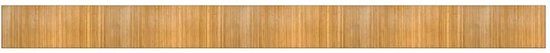 vidaXL Vloerkleed rechthoekig 80x1000 cm bamboe naturel