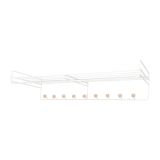 Maze Maze Étagère à chapeaux Bill Hat Rack L Blanc