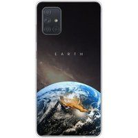 Samsung Galaxy A71 Earth Bedrukt siliconen hoesje