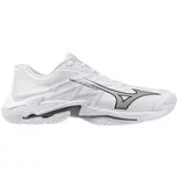 Mizuno Wave Lightning Elite Indoor Schoenen Unisex Volleybal Wit/Grijs/Zwart Maat 40.5
