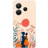 Xiaomi Redmi Note 14 5G Souffle de tendresse bedrukt siliconen hoesje