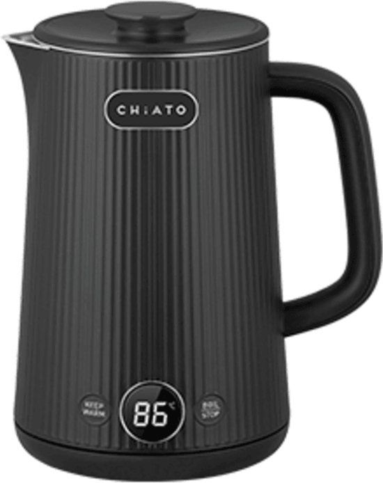 CHiATO heatPLAY Groove Elektrische waterkoker, 1,7 L - Zwart