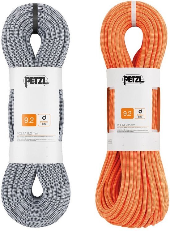 Petzl Volta klimtouw 9 2 mm x 50 m grijs