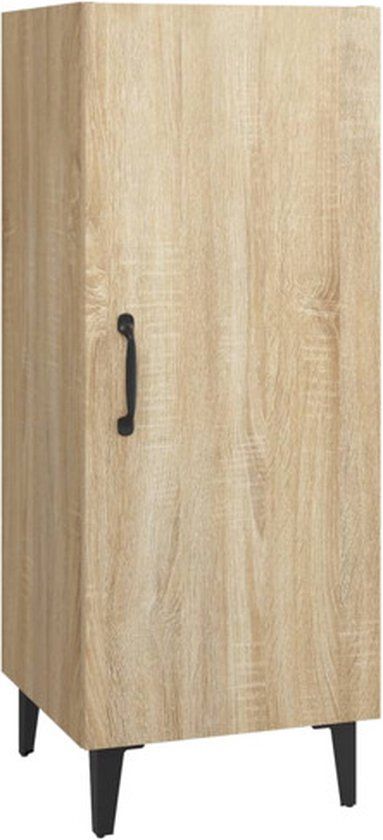 vidaXL Dressoir Sonoma eiken 34,5x34x90 cm