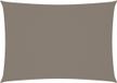 vidaXL Zonnescherm rechthoekig 3,5x5 m oxford stof taupe
