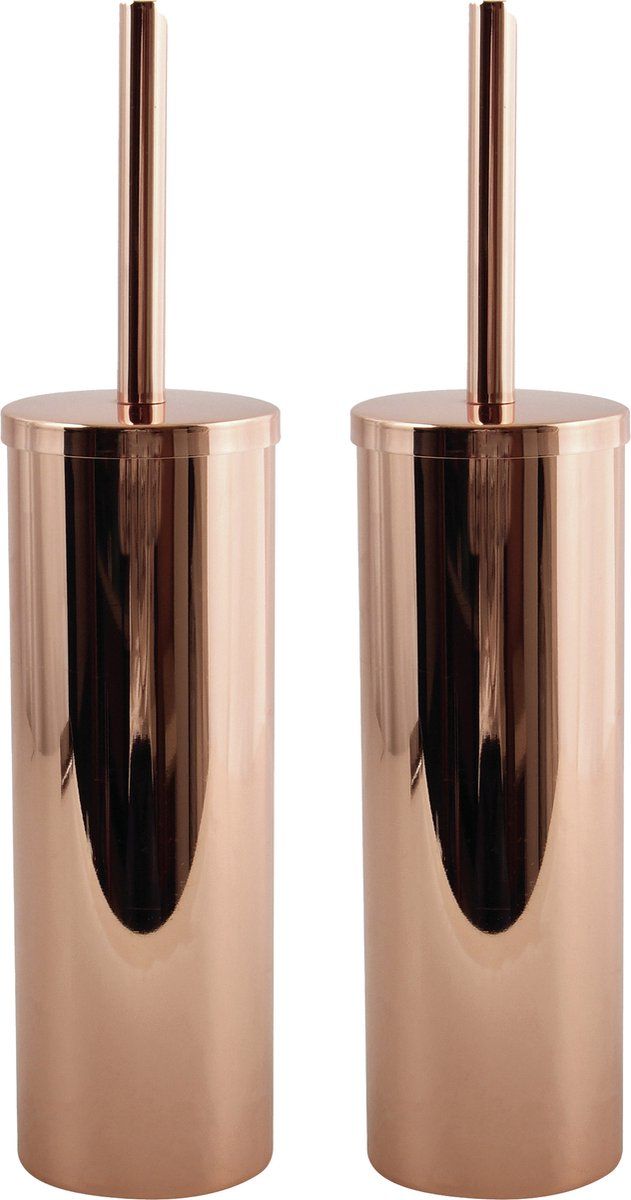 MSV Doha Toiletborstel - RVS - Koperkleurig - 40 cm - 2 stuks