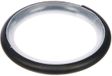 GARDINIA Gordijnringen Kreta, 10 stuks, incl. glij-inzetstuk en gordijnhaak, Ø 27/35 mm, metaal/kunststof, mat-zwart