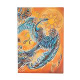 Paperblanks 12-maandenkalender, softcover Flexi 2025, hemelvogel, midi, horizontaal, elastische bandsluiting
