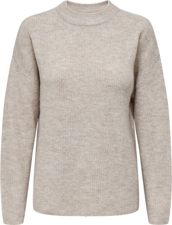 ONLY ONLCAMILLA O-NECK L/S PULLOVER NOOS Trui Dames - Ecru - Maat L