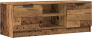 vidaXL - Meuble TV - 102x35x36,5 cm - bois traité - couleur bois vieilli