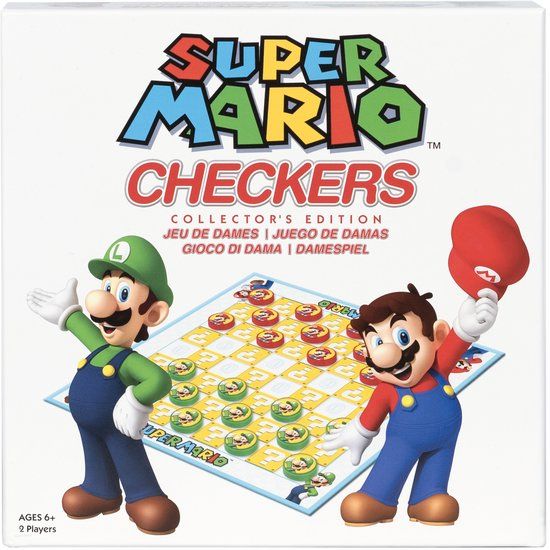Goliath Super Mario Checkers - Damspel