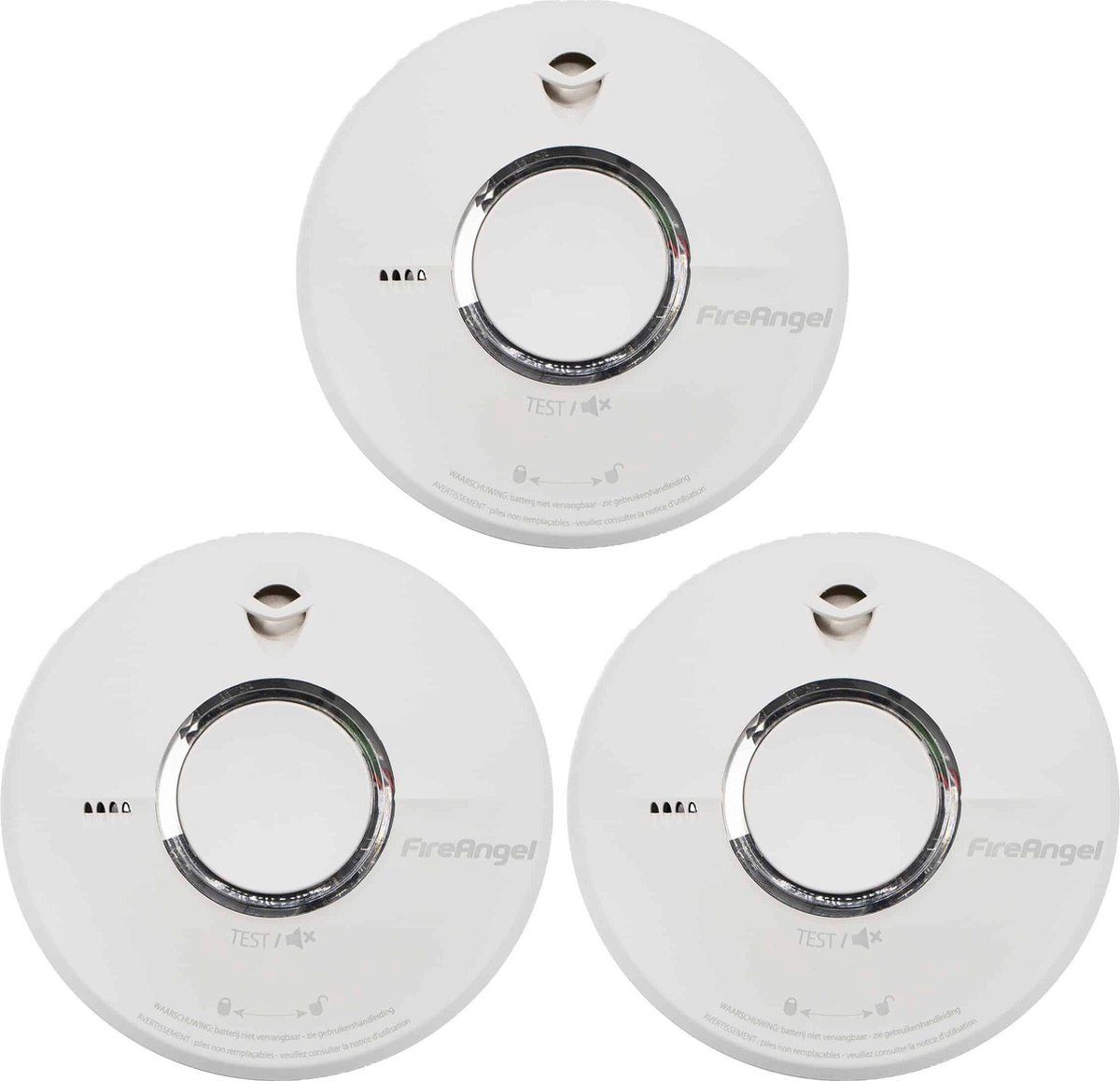 FIRE ANGEL ST-622 Rookmelder 3-pack - Opvolger van ST-620 - Verbeterde 10 jaar accu