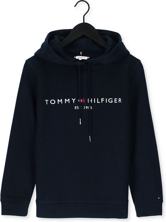 Tommy Hilfiger Heritage Hilfiger Hoodie Ls Dames - Sweater - Hoodie - Donkerblauw - Maat M