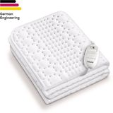 Beurer UB 30 Couverture chauffante électrique - 130 x 75 cm - Polaire/Coton - 3 niveaux de chaleur - Blanc