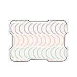 Bonamaison Digitale bedrukte muismat, antislip onderkant, voor kantoor en thuis, afmetingen: 22x18 cm