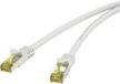 Renkforce RF-4149870 RJ45 Netwerkkabel, patchkabel CAT 6a (losse kabel CAT 7) S/FTP 5.00 m Grijs Snagless, Vlambestendi