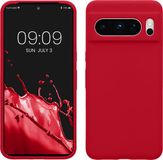 kwmobile telefoonhoesje geschikt voor Google Pixel 8 Pro - Hoesje met siliconen coating - Smartphone case in kersrood