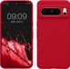 kwmobile telefoonhoesje geschikt voor Google Pixel 8 Pro - Hoesje met siliconen coating - Smartphone case in kersrood