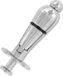 Metal Hard Metal Plug Anal Metalico Con Bloqueo